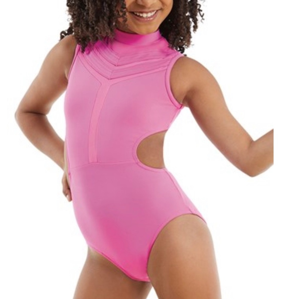 Balera IC Pink Cutout Dance Leotard